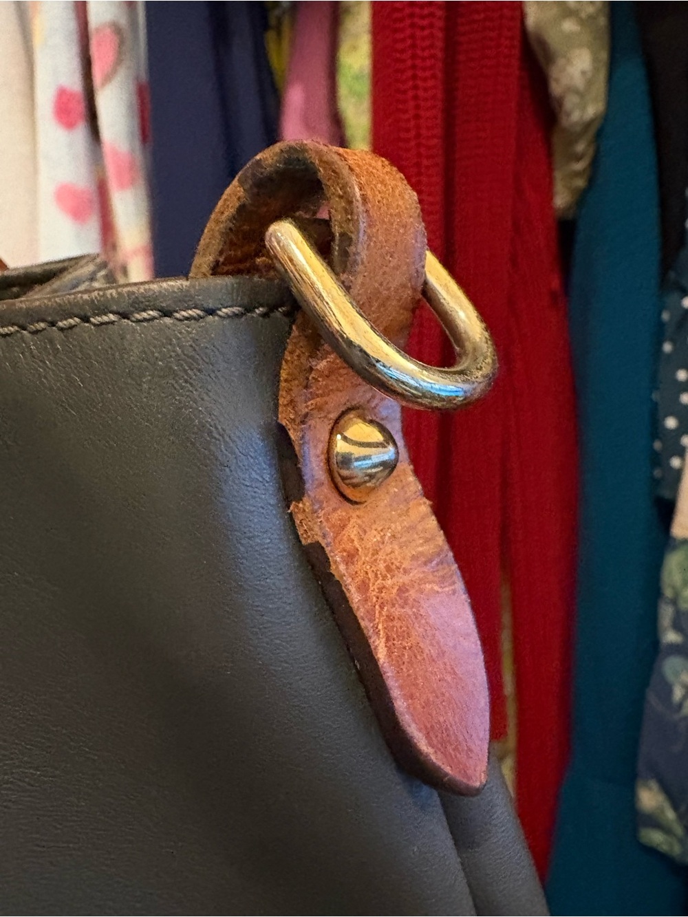 Dooney & Bourke | Barlow Satchel | Dark Grey - Picture 12 of 16